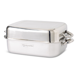 KitchenAid Stainless Steel Double Roaster, 18-in Front_Angled_Left