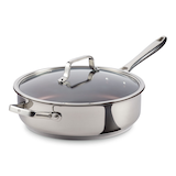 PADERNO Canadian Signature Jumbo Cooker, Non-Stick, Oven Safe, 5qt Front_Three_Fourths_Angled_Left