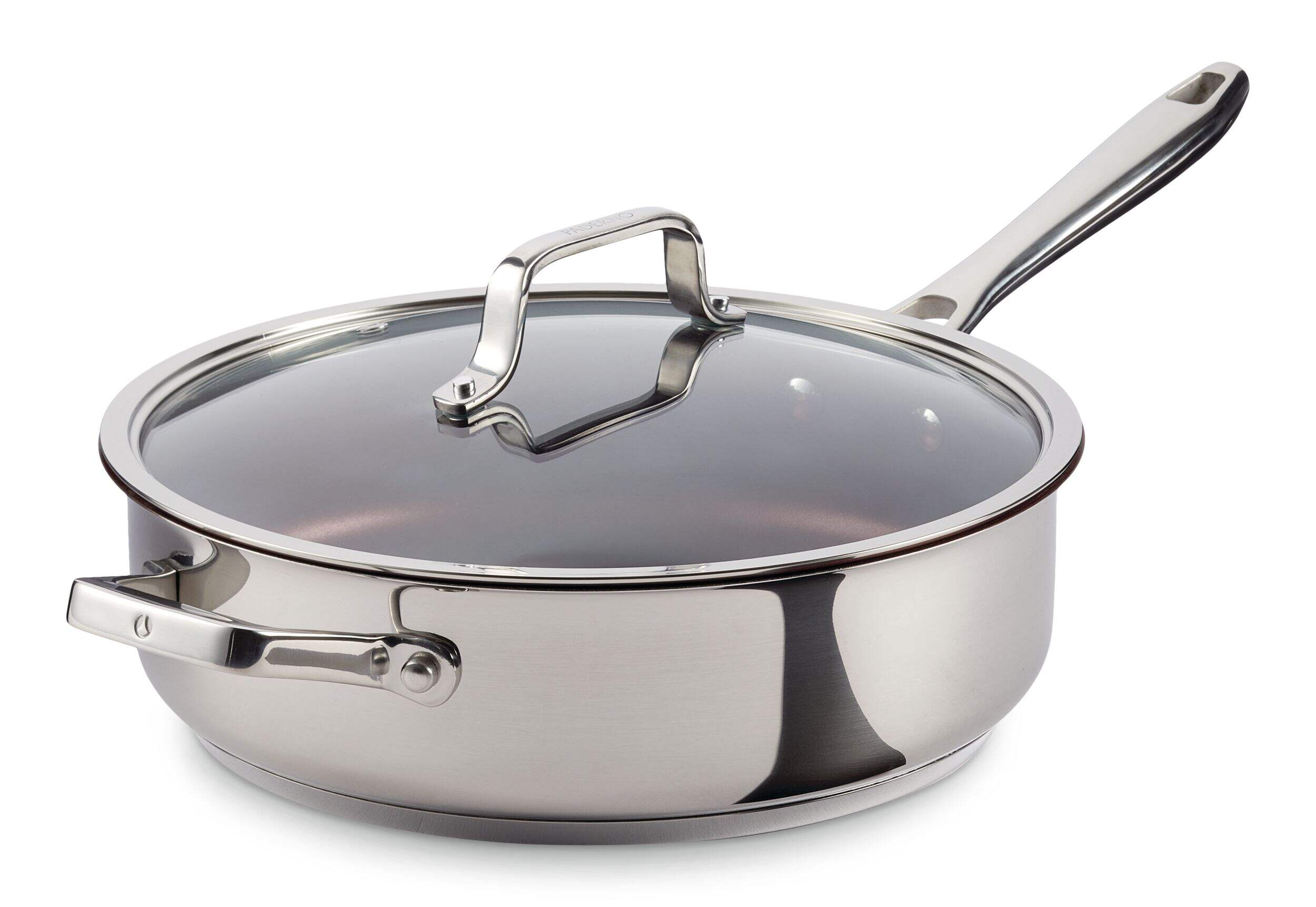 PADERNO Canadian Signature Jumbo Cooker, Non-Stick, Oven Safe, 5qt Front_Three_Fourths_Angled_Left