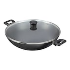 Wok PADERNO classique en fonte, sans APFO, antiadhésif, noir, 32 cm