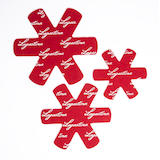 Lagostina Cookware Protectors for Pots and Pans, 5-pc, Red Overhead_Flat