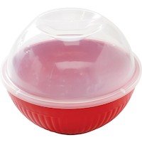 Nordicware Quick Pop Single-Serve Microwave Popcorn Machine, BPA-Free, Red