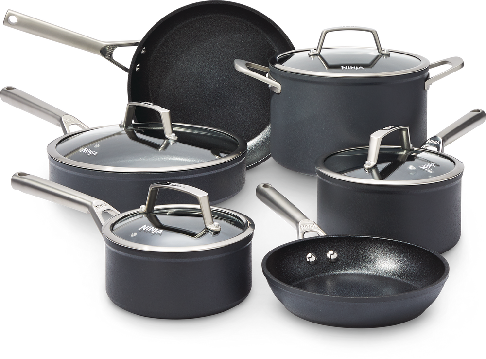 Ninja™ Foodi™ Neverstick™ Premium Cookware Set Pfoa And Pfas Free Black