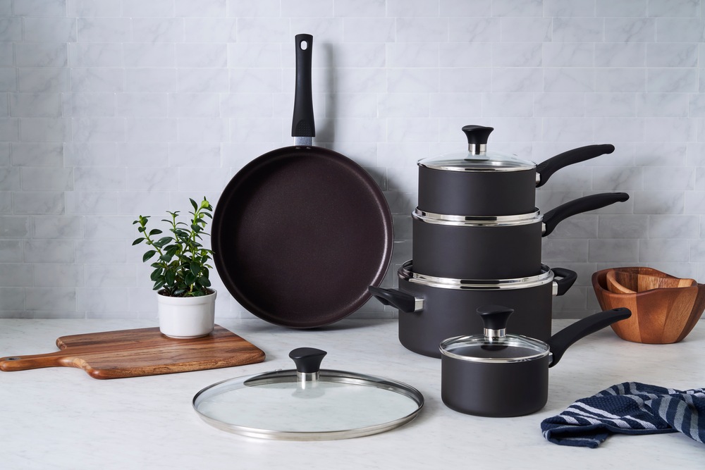 Vida by PADERNO Everyday Series NonStick Cookware Set, PFOAFree, Oven