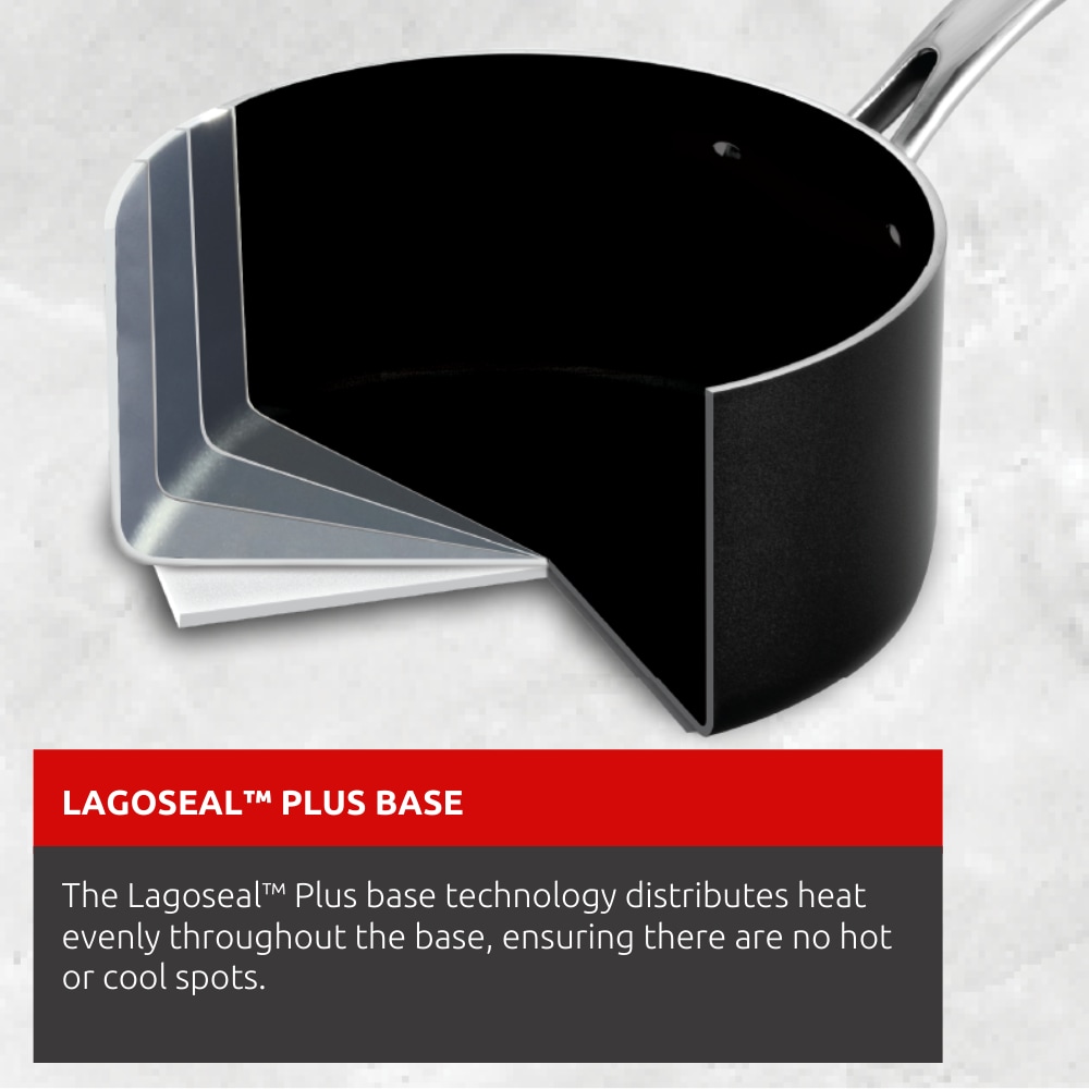 Lagostina Prima NonStick Cookware Set, Dishwasher & Oven Safe