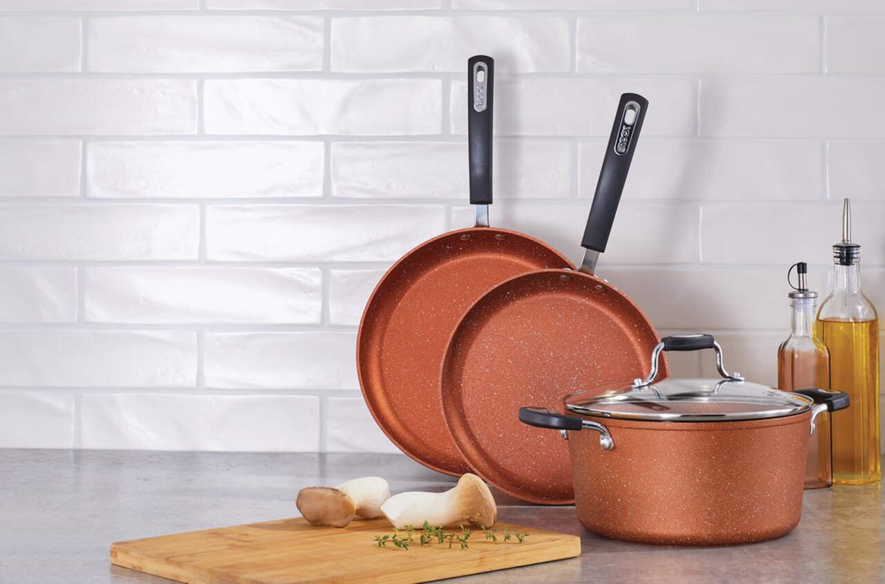 The Rock Copper Essentials 10 Piece Cookware Set