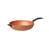 Heritage The Rock Non-Stick Frying Pan, Dishwasher & Oven Safe, Copper, 12.5-in Front_Three_Fourths_Angled_Left