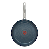 T-fal Platinum Azure Multi-Layered Forged Non-Stick Frypan, Dishwasher & Oven Safe, Black, 10-in Overhead_Flat