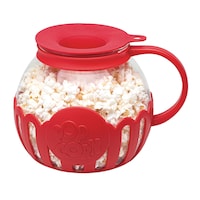 Microwave Popcorn Maker, BPA Free, Red, 3-qt Front_Elevated