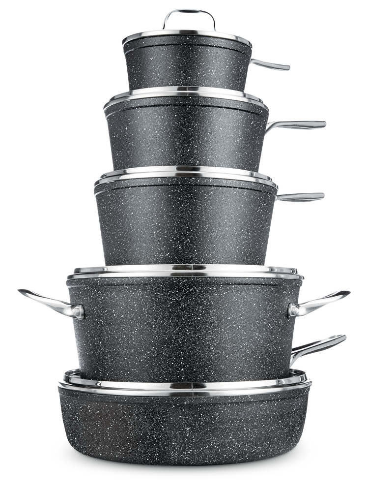 Heritage The Rock NonStick Cookware Set, Dishwasher & Oven Safe