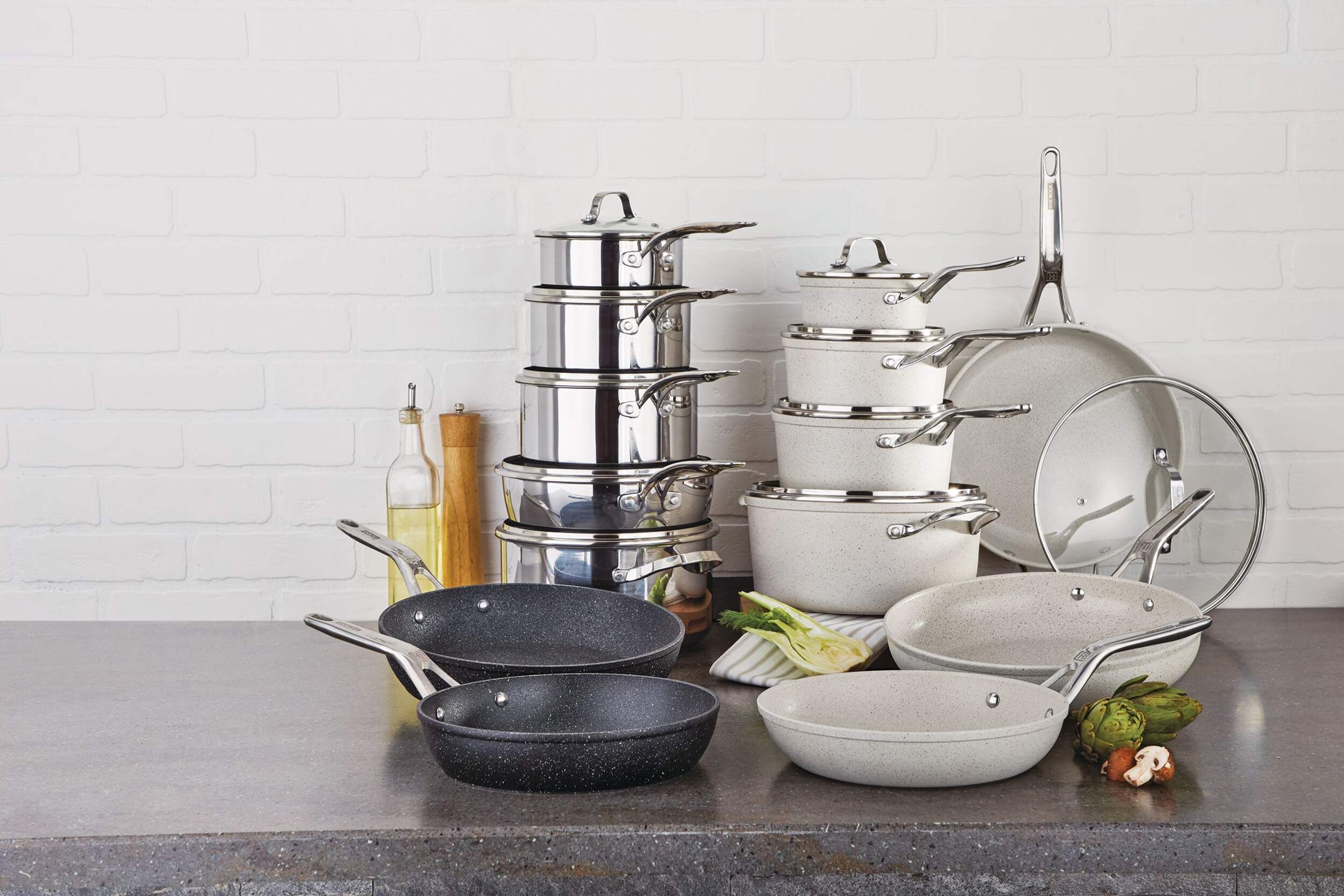 Heritage The Rock Ceramic Cookware Set, 10pc Canadian Tire