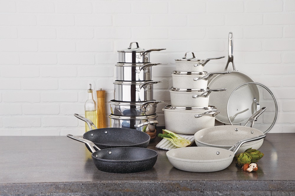 Heritage The Rock Frying Pan Nonstick, Dishwasher & Oven Safe, Black