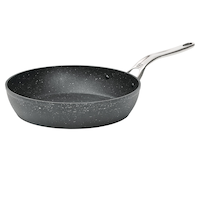 Heritage The Rock Non-Stick Frying Pan, Dishwasher & Oven Safe, Black, 10-in Front_Three_Fourths_Angled_Left