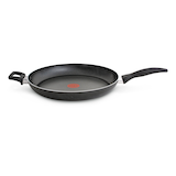 T-fal Giant Aluminum Non-Stick Frying Pan, Dishwasher & Oven Safe, Black, 13-in Side_Left