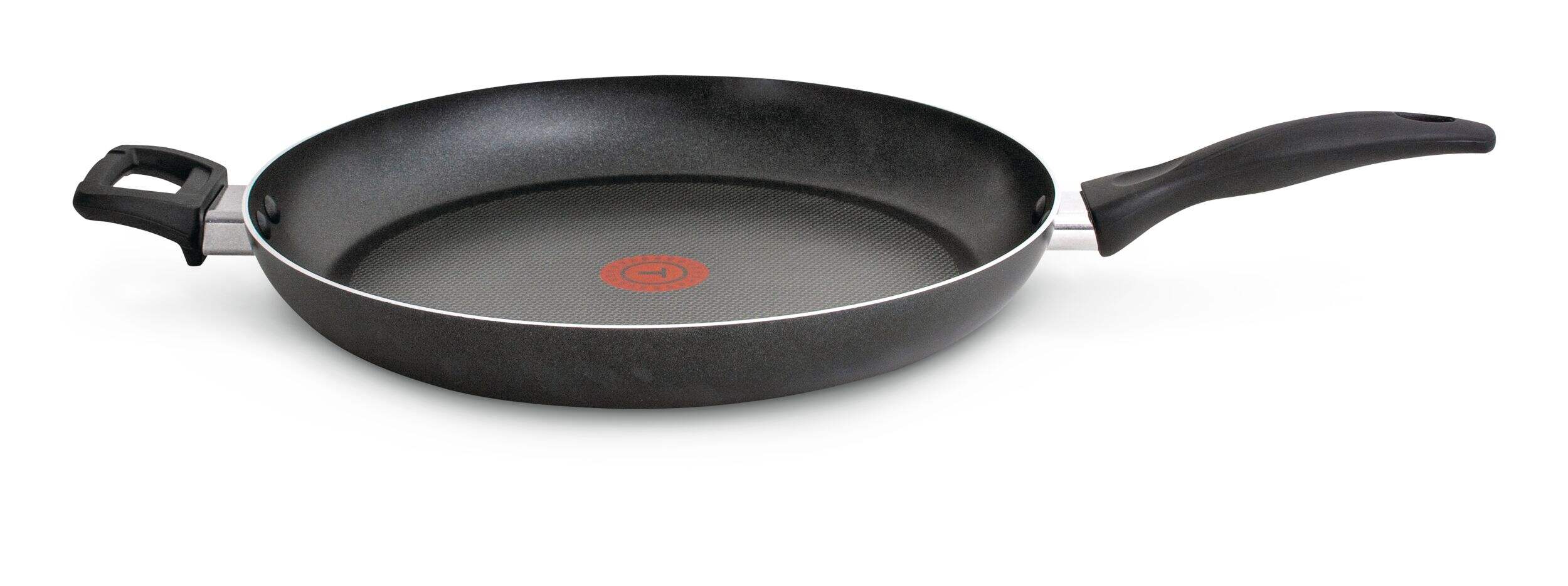 T-fal Giant Aluminum Non-Stick Frying Pan, Dishwasher & Oven Safe, Black, 13-in Side_Left