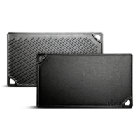 Lodge Seasoned Cast-Iron Griddle, 16.8-in Overhead_Flat