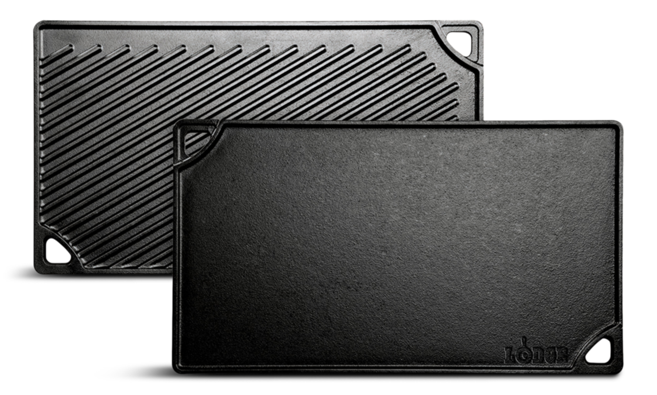 Lodge Seasoned Cast-Iron Griddle, 16.8-in Overhead_Flat
