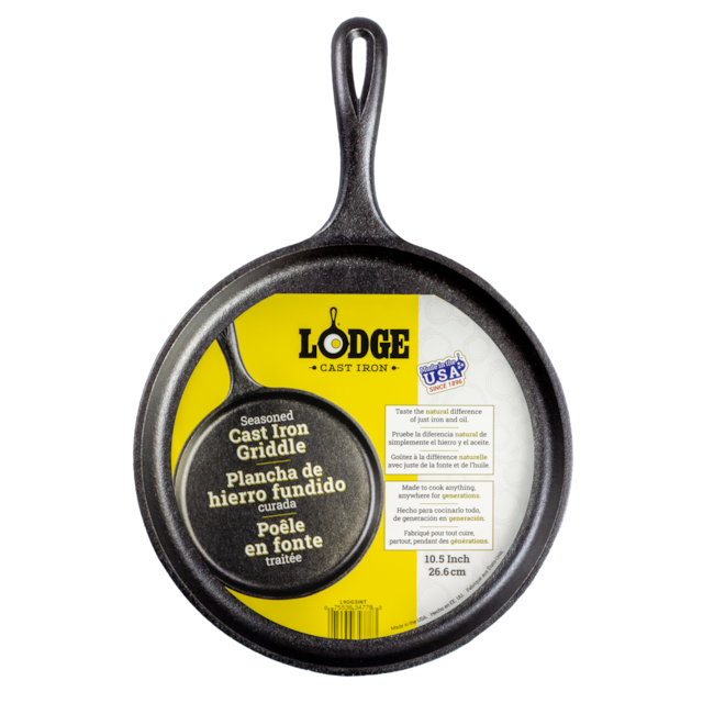 Lodge Seasoned CastIron Griddle with Raised Edges, 10.5in Canadian Tire