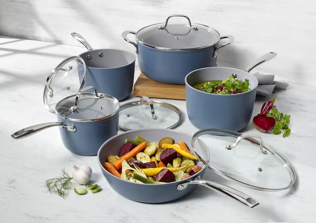 Heritage The Rock Naturel Ceramic Non-Stick Cookset, 10-pc | Canadian Tire