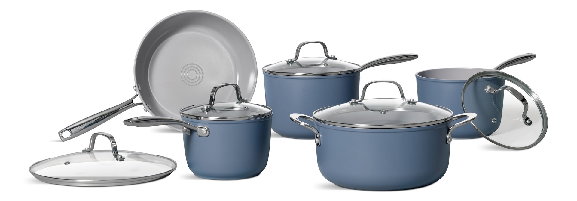Heritage The Rock Naturel Ceramic NonStick Cookset, 10pc Canadian Tire