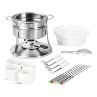 Heritage 3-in-1 Fondue Set, 19-pc Composite_or_Mixed