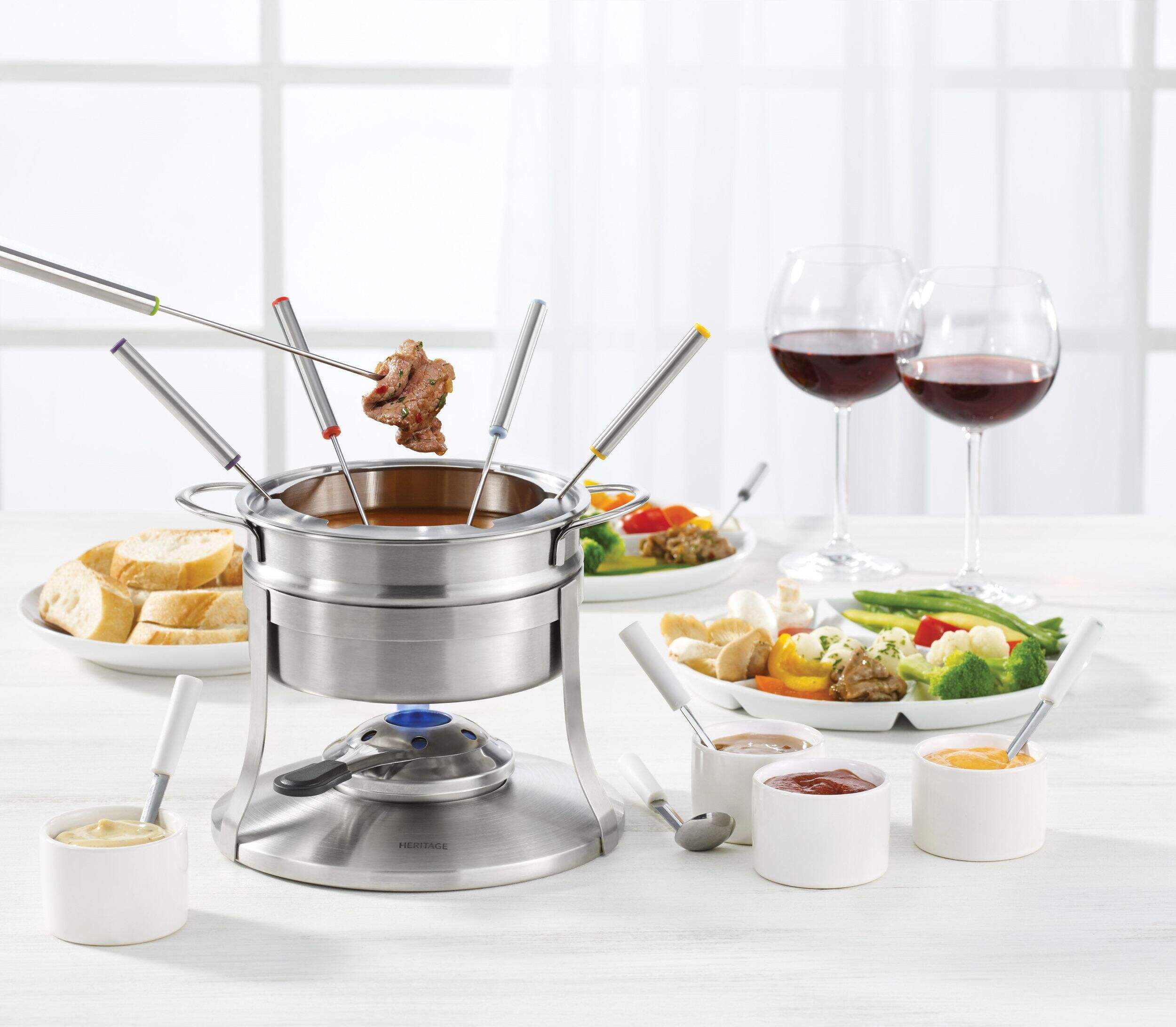 Heritage 3in1 Fondue Set, 19pc Canadian Tire