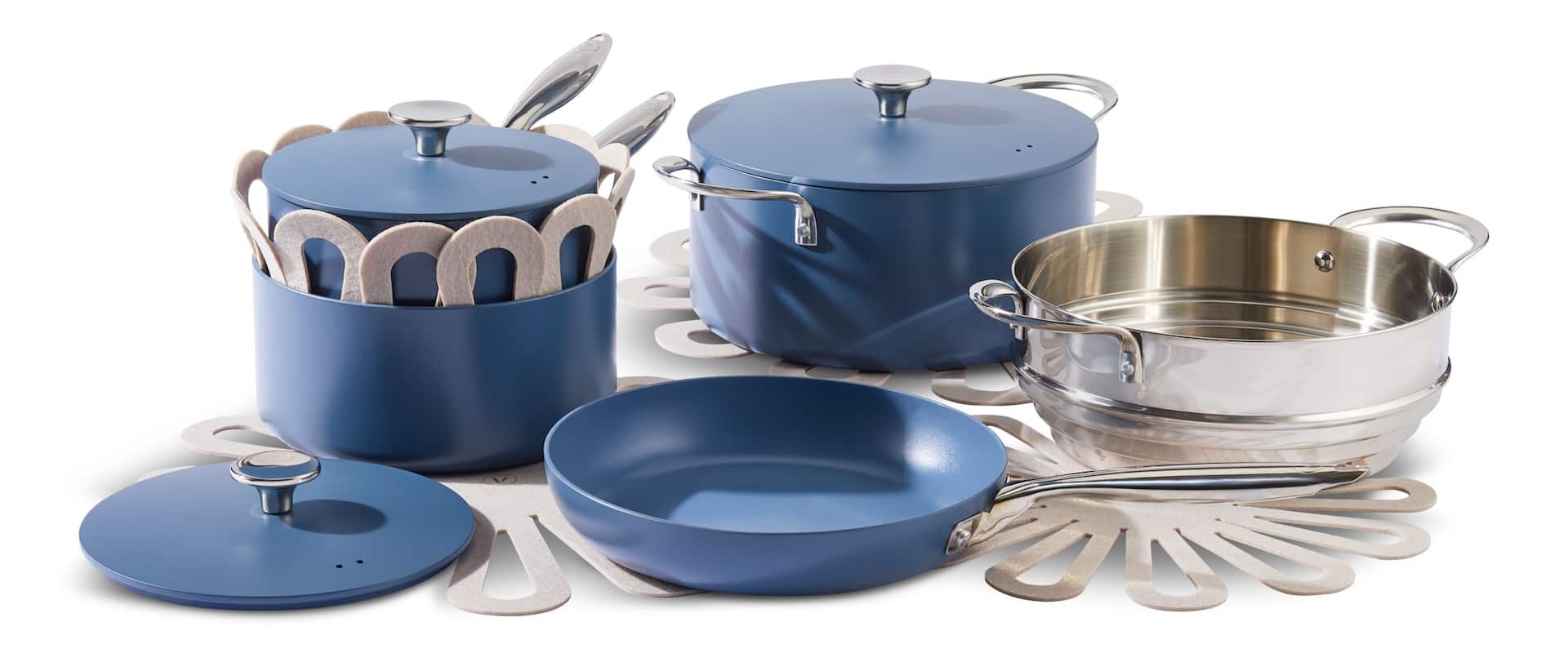 Vida by PADERNO Non-Stick Cookset, Blue, 12-pc