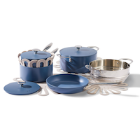 Vida by PADERNO Non-Stick Cookset, Blue, 8-pc Front_Elevated