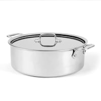 Lagostina 3-Ply Clad Commerciale Everyday Pan, 5-qt Front_Angled_Left