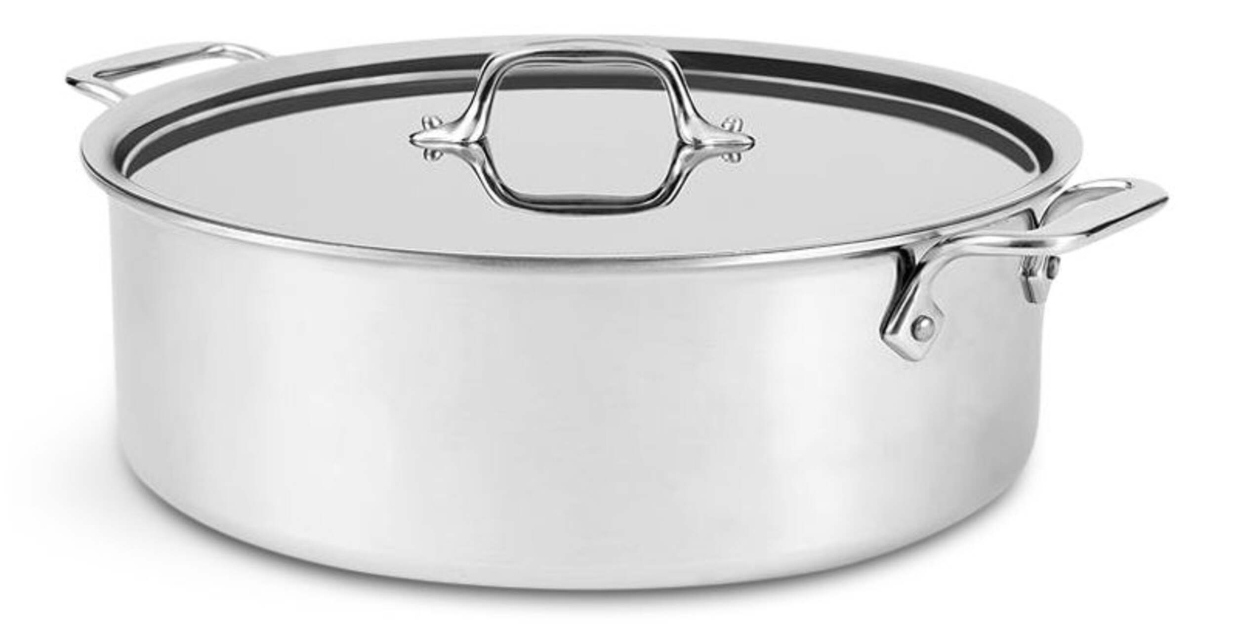 Lagostina 3-Ply Clad Commerciale Everyday Pan, 5-qt Front_Angled_Left