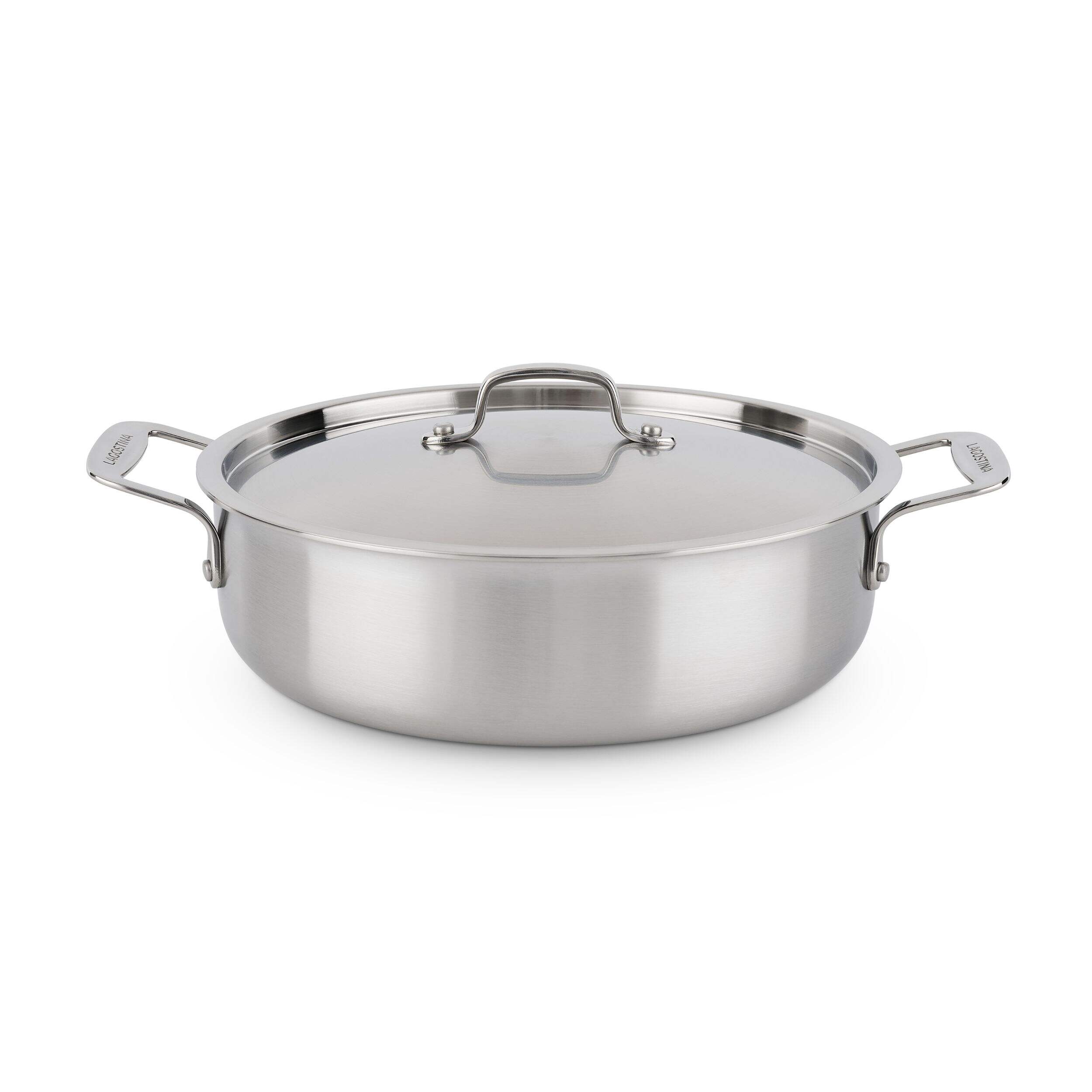 Lagostina 3-Ply Clad Commerciale Everyday Pan, 5-qt Front_Elevated