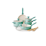 GreenPan Rio Ceramic Cookware Set, Dishwasher & Oven Safe, 11-pc Composite_or_Mixed