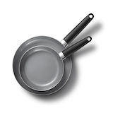 Starfrit Frying Pan Set, 2-pc Overhead_Flat