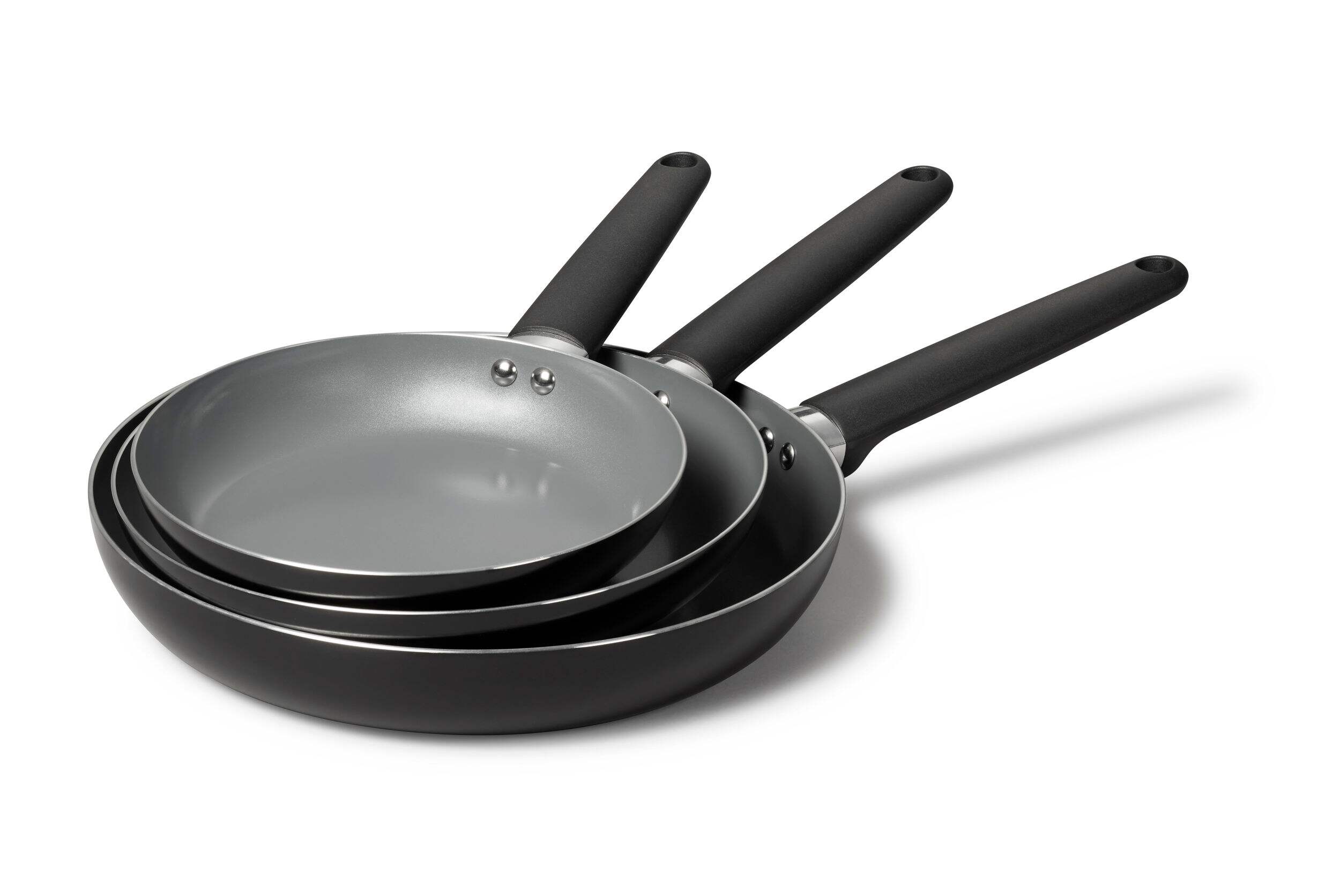 Starfrit Frying Pan Set, 3-pc Front_Angled_Left