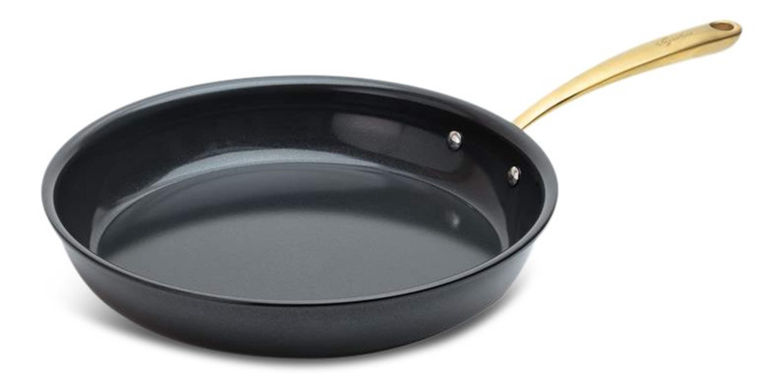 Lagostina EcoCeramic Full Induction, PVD Gold Frying Pan, 26-cm Front_Angled_Left
