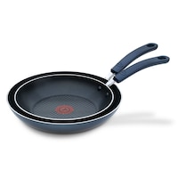 T-fal Air Grip Non-Stick Frying Pans, 24cm & 28cm, 2-pk