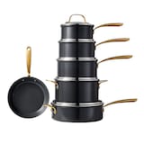 Lagostina Eleganza Ceramic Pro Non-Stick Cookware Set, 11-pc Composite_or_Mixed