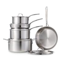 Lagostina 3-Ply Commercial Clad Cookware Set, 10-pc Composite_or_Mixed