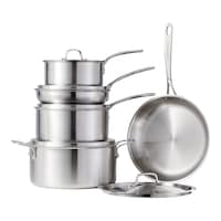 Lagostina 3-Ply Commercial Clad Cookware Set, 10-pc Composite_or_Mixed