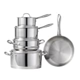 Lagostina Avanti Stainless Steel Cookware Set, 9-pc Composite_or_Mixed