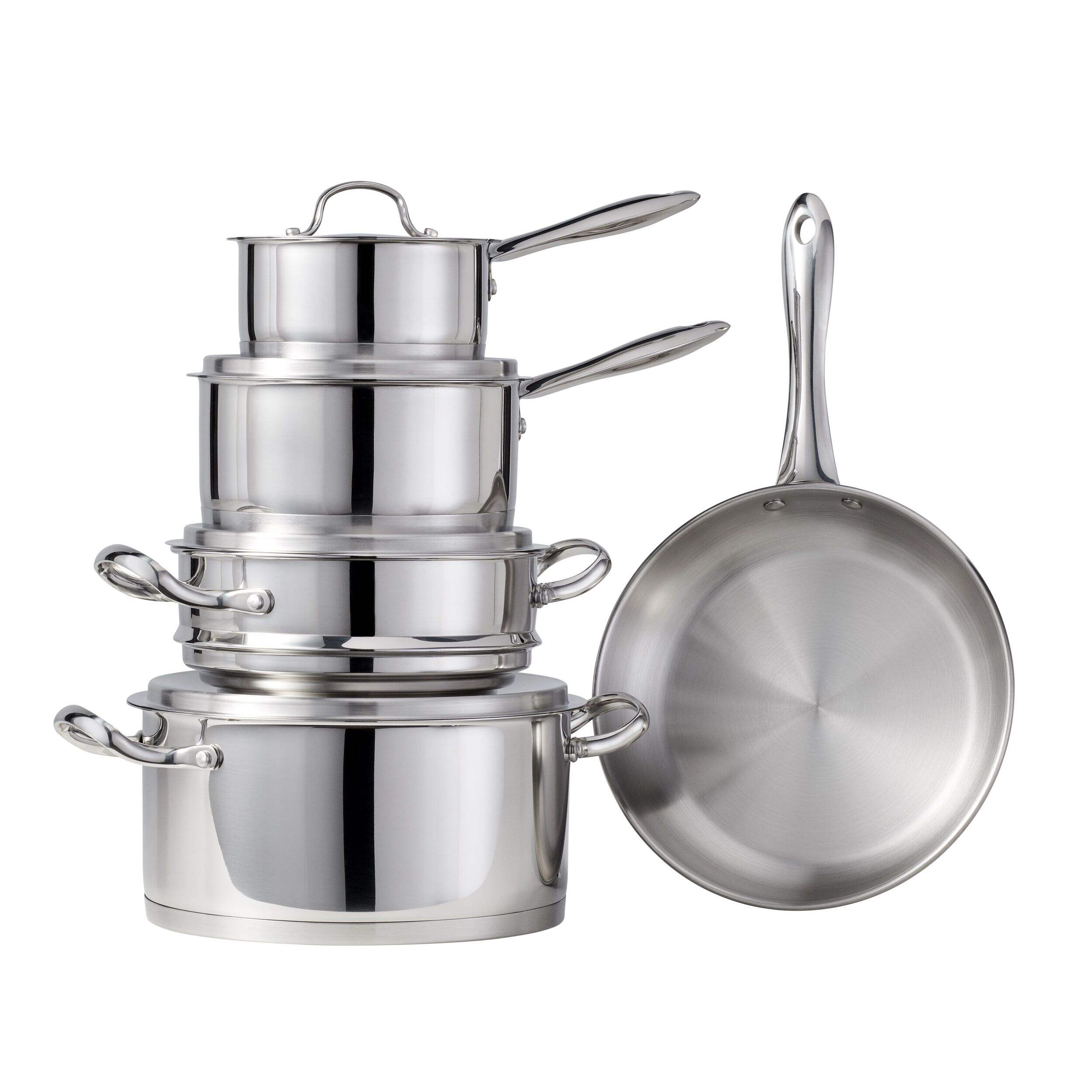 Lagostina Avanti Stainless Steel Cookware Set, 9-pc Composite_or_Mixed