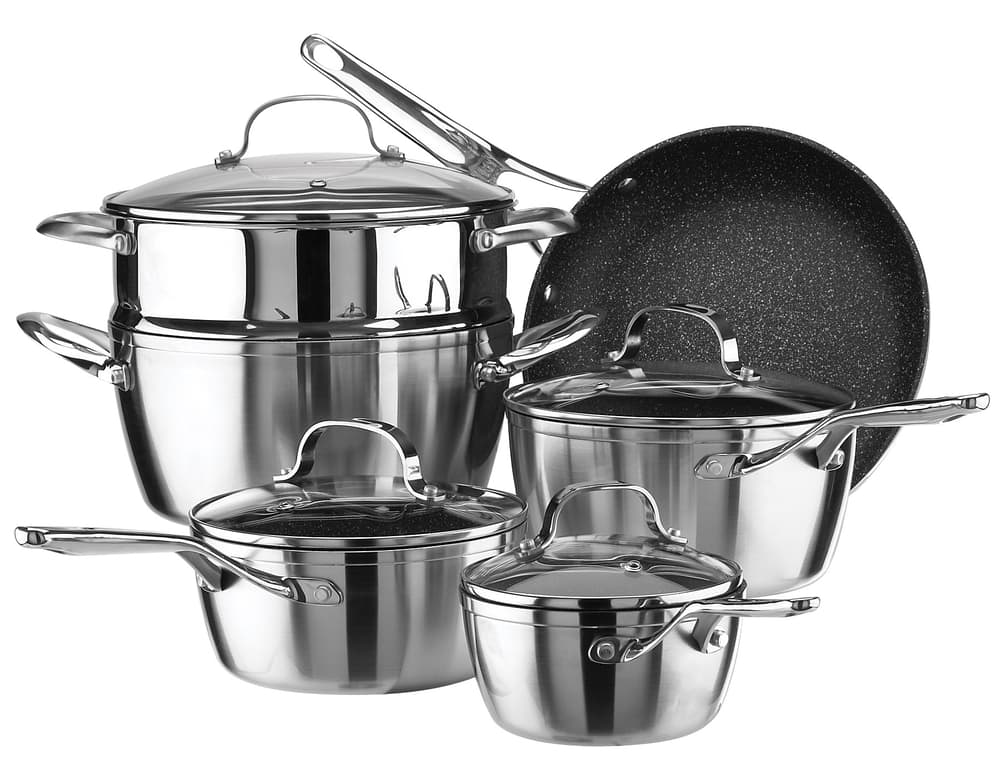 Heritage The Rock Non-Stick 10-pc Cookware Set with Matching Roaster