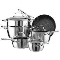 Heritage The Rock Biclad Cookware Set, 10-pc