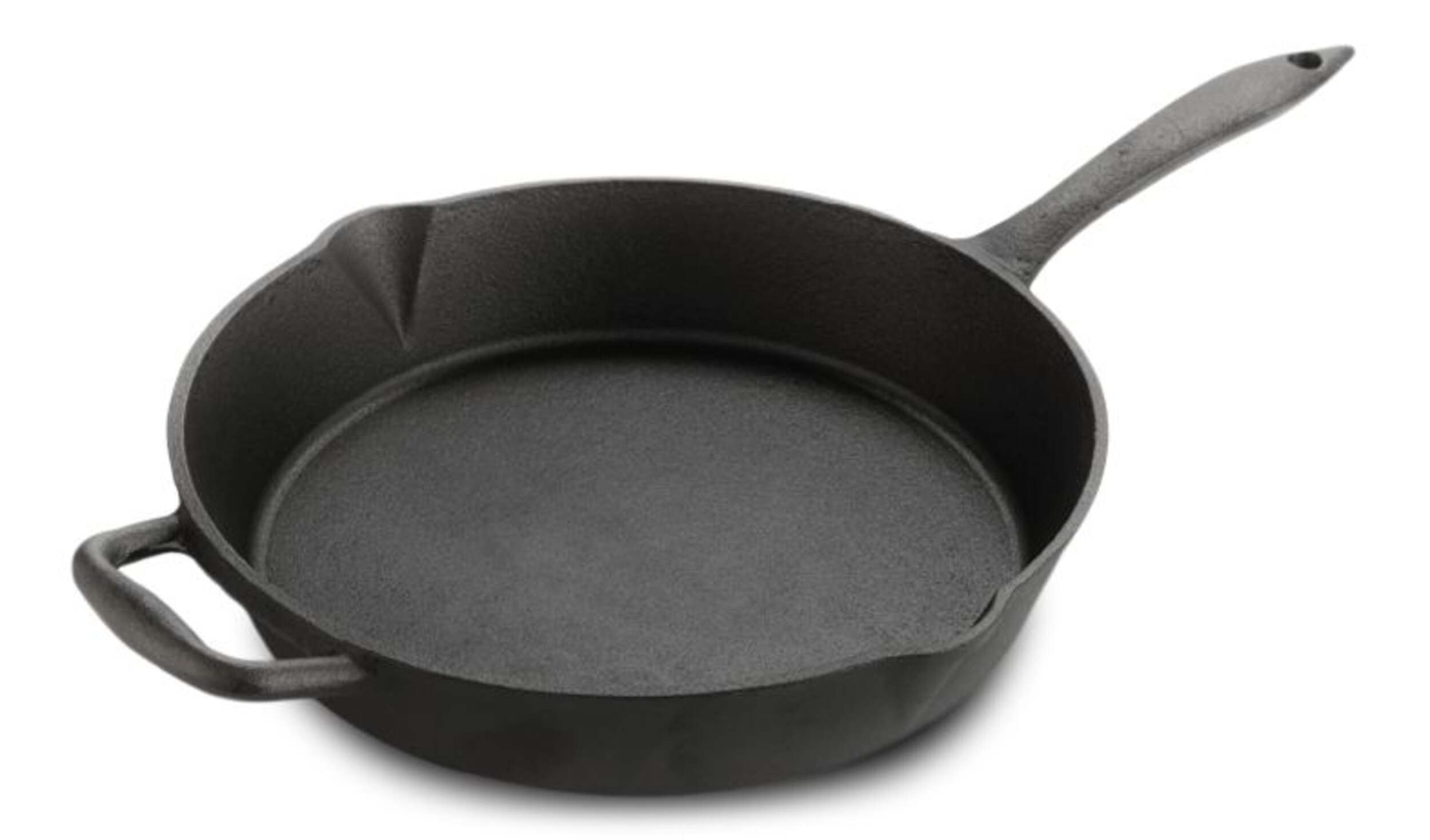 Lagostina Cast Iron Preseasoned Frying Pan, Oven & Broiler Safe, Black