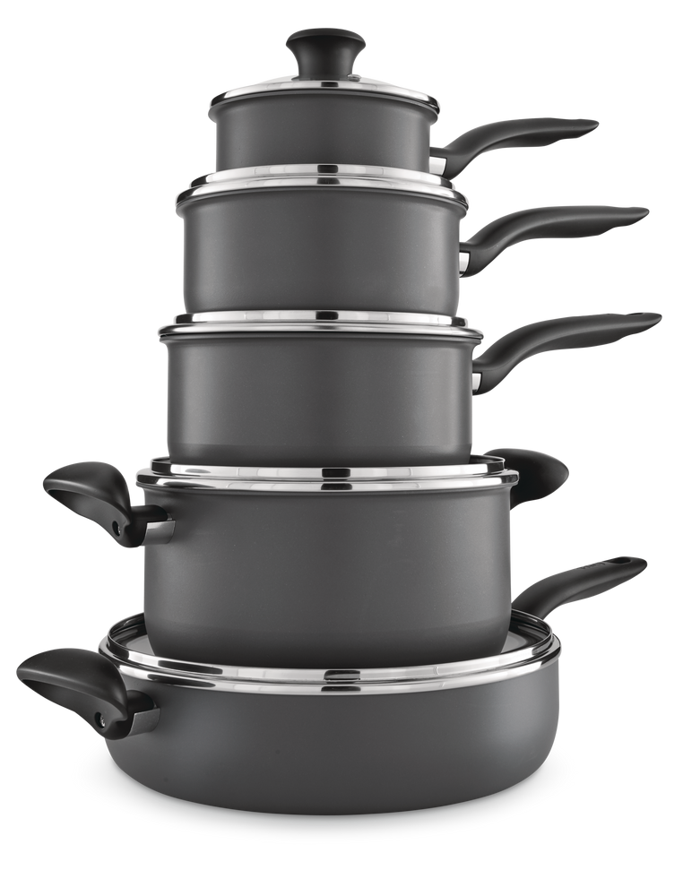 Tfal Hard Titanium Cookware Set, Nonstick, Dishwasher & Oven Safe