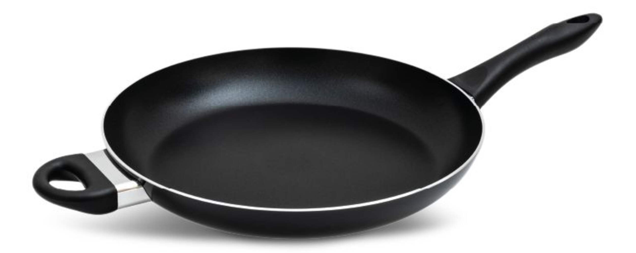 Lagostina Ticino Non-Stick Frying Pan, Dishwasher & Oven Safe, Black, 13-in Front_Three_Fourths_Angled_Left