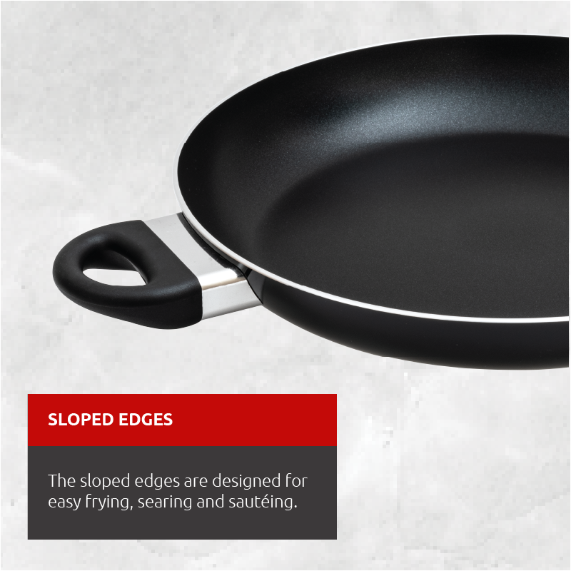 Lagostina Ticino Frying Pan NonStick, Dishwasher & Oven Safe, Black
