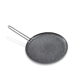 Heritage The Rock Forged Aluminum Multi-Pan Frying Pan, Oven Safe, Black, 10-in Front_Angled_Right