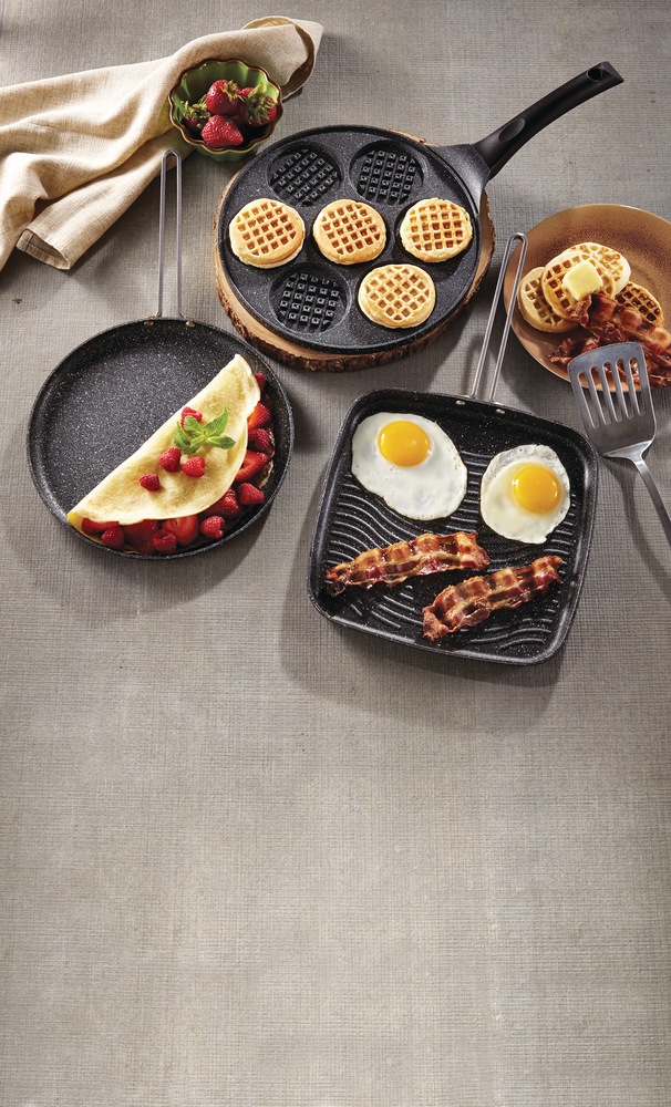 Heritage The Rock Grill Pan, Dishwasher & Oven Safe, Black, 26.1 x 4cm