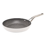 Heritage The Rock Ceramic Zero Frying Pan, Chemical Free, Dishwasher & Oven Safe, White, Assorted Sizes Front_Three_Fourths_Angled_Left